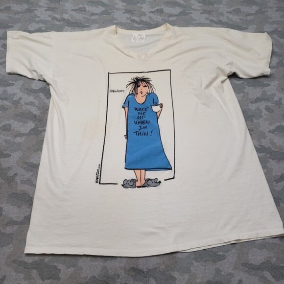 Tops - Vintage Listen Honey Top Womens One Size Made In USA Short Sleeve Single Stitch